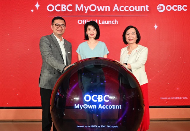 OCBC MyOwn Account official launch event on stage